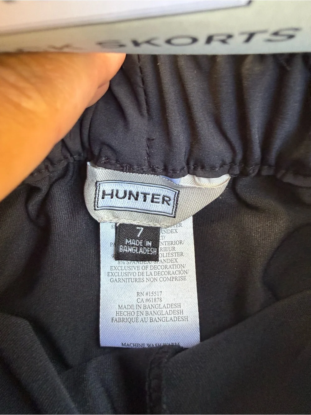 Hunter Black Mini Skort with Built-In Short - pack of 2